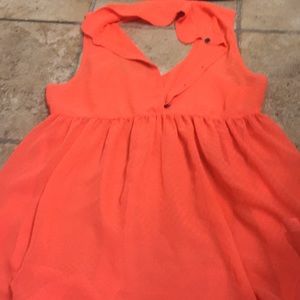 Open back high low blouse